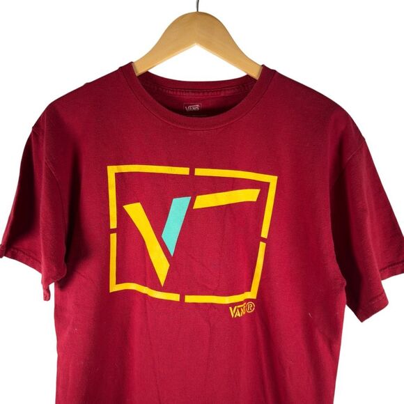 VANS Vintage Y2K Red Big Sketch Logo T-shirt Men’s M | Skater Streetwear Casual - Picture 4 of 12